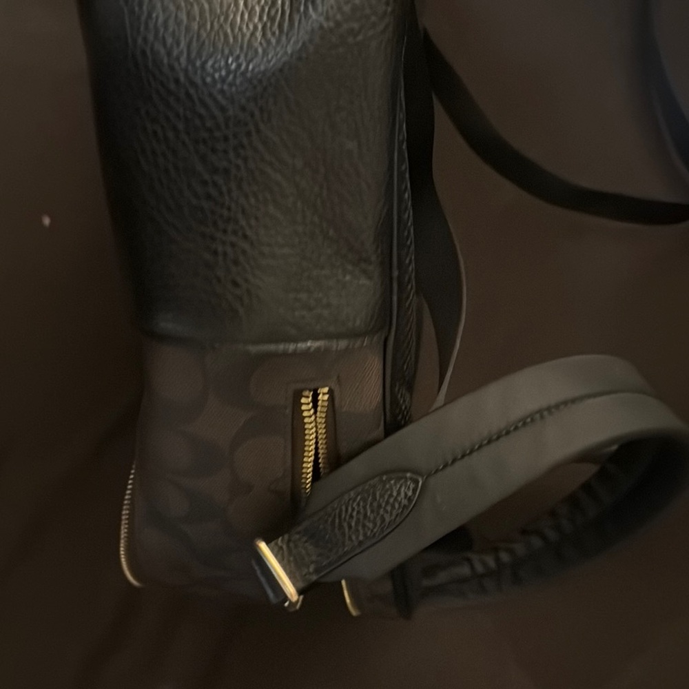 Coach Black and Brown Signature Backpack - Picture 9 of 13